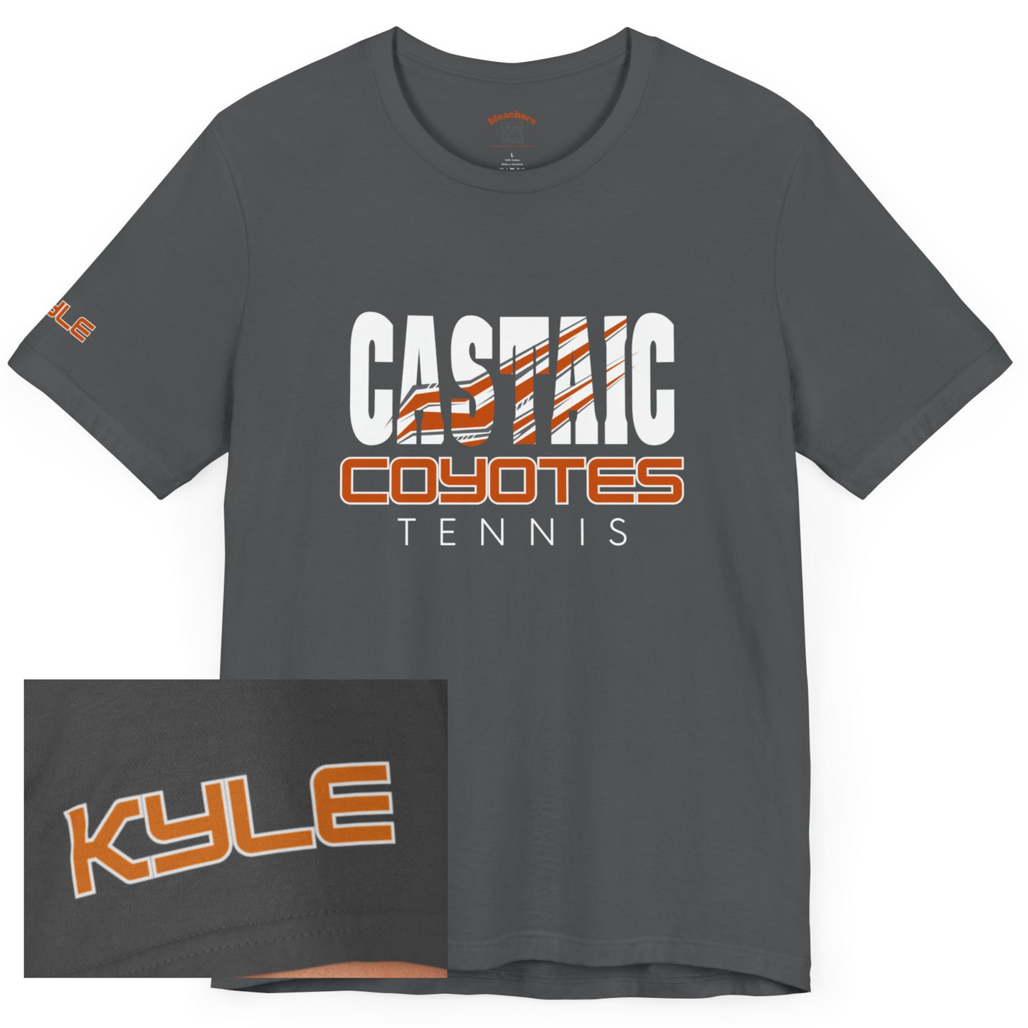 Castaic High Tennis Tee Personalized with name